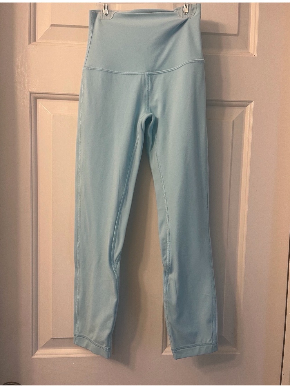 Lululemon Align High Rise Crop Leggings 21” Light Blue Size 0 Yoga Athleisure